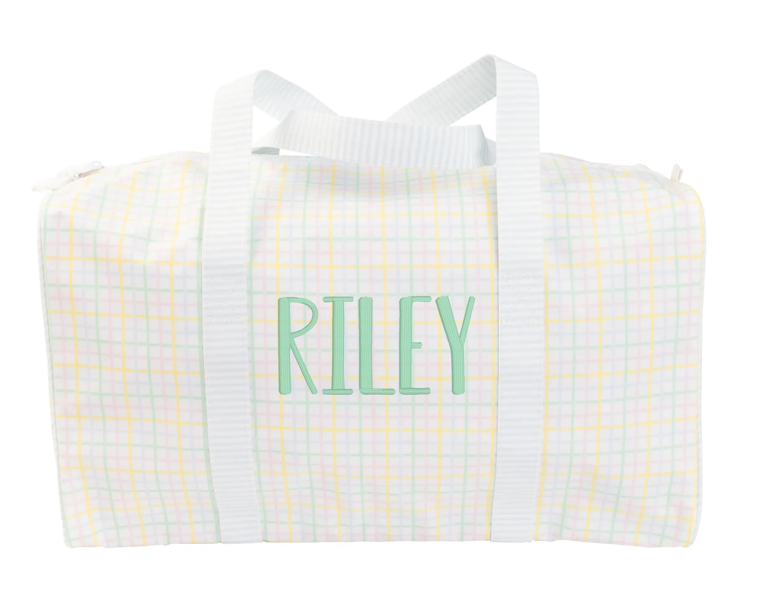 The Duffel Bag Multi Windowpane by Apple of My Isla
