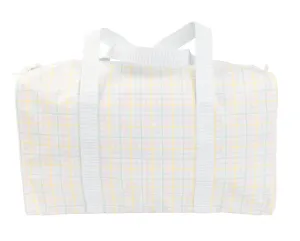 The Duffel Bag Multi Windowpane by Apple of My Isla