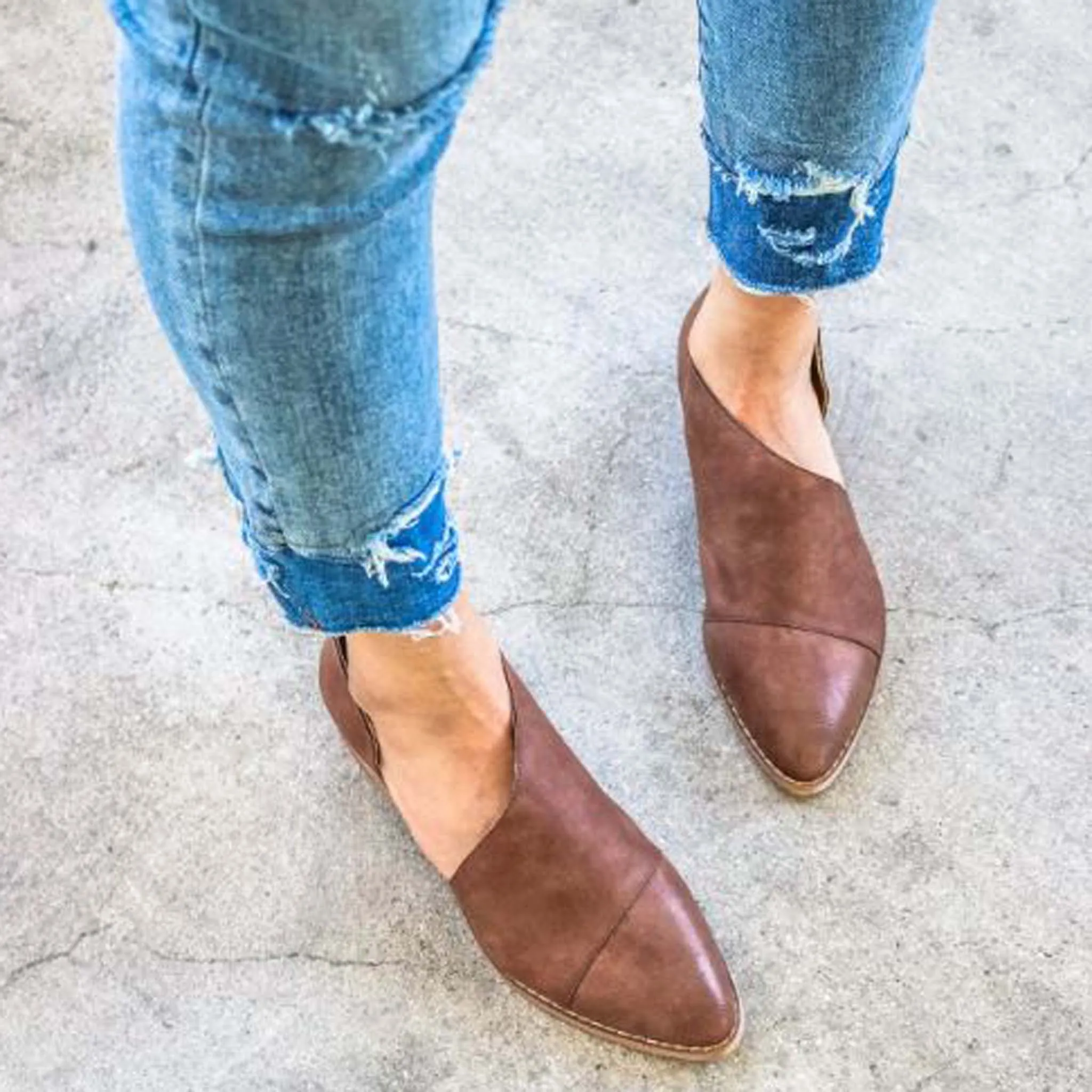 The Freya Bootie in Brown