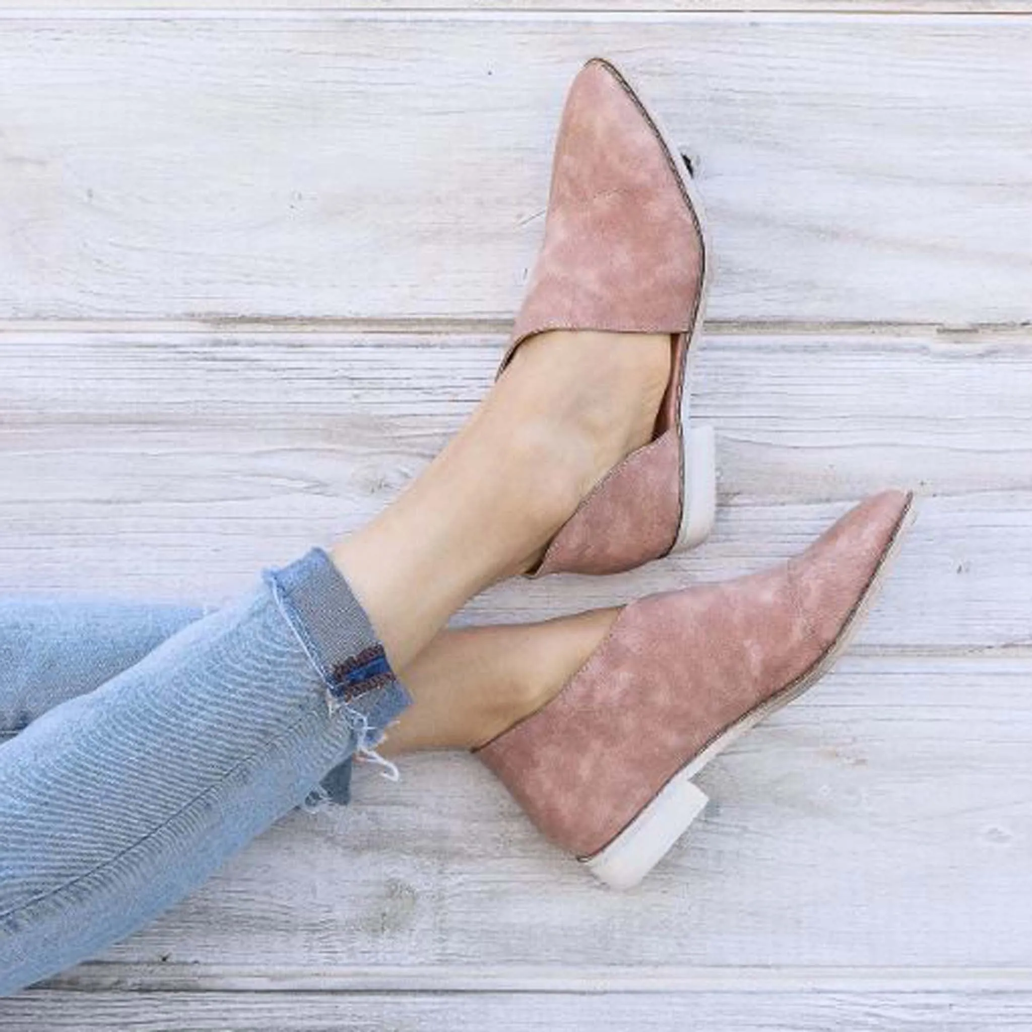 The Freya Bootie in Rose