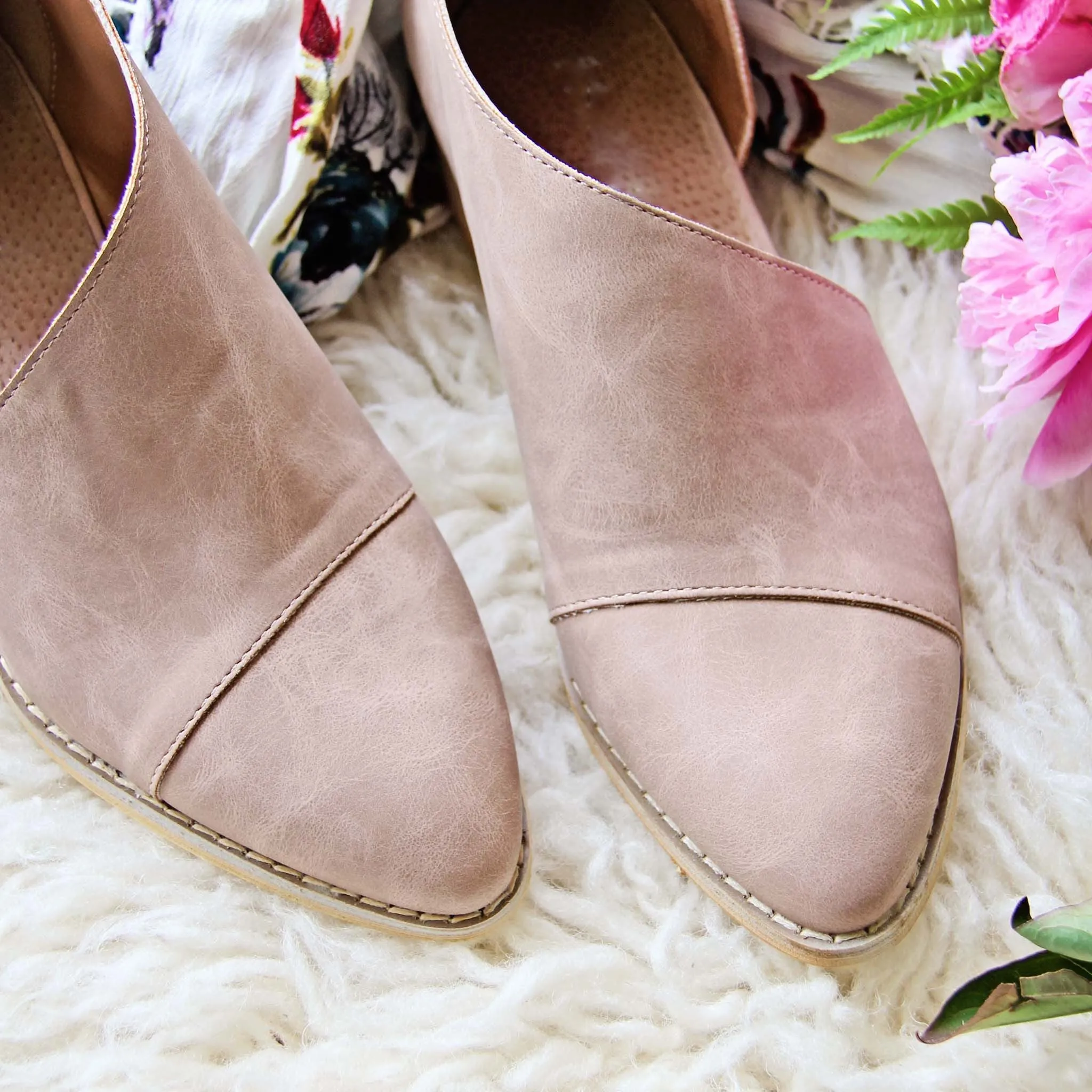 The Freya Bootie in Rose