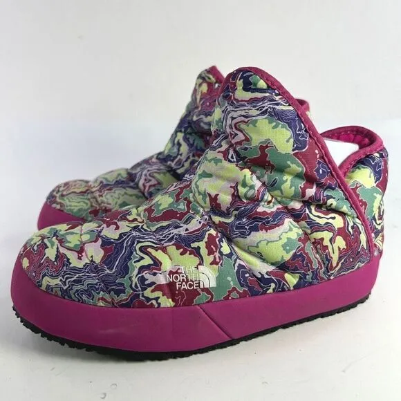 THE NORTH FACE Youth THERMOBALL TRACTION BOOTIES US 3 Kid's Pink Puffer Boot