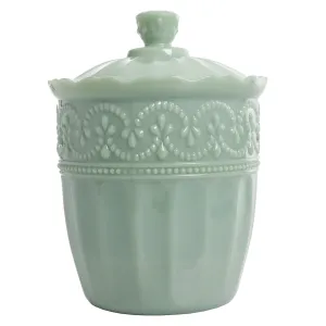The Pioneer Woman Timeless Beauty 9.8-inch Jade Glass Cookie Jar