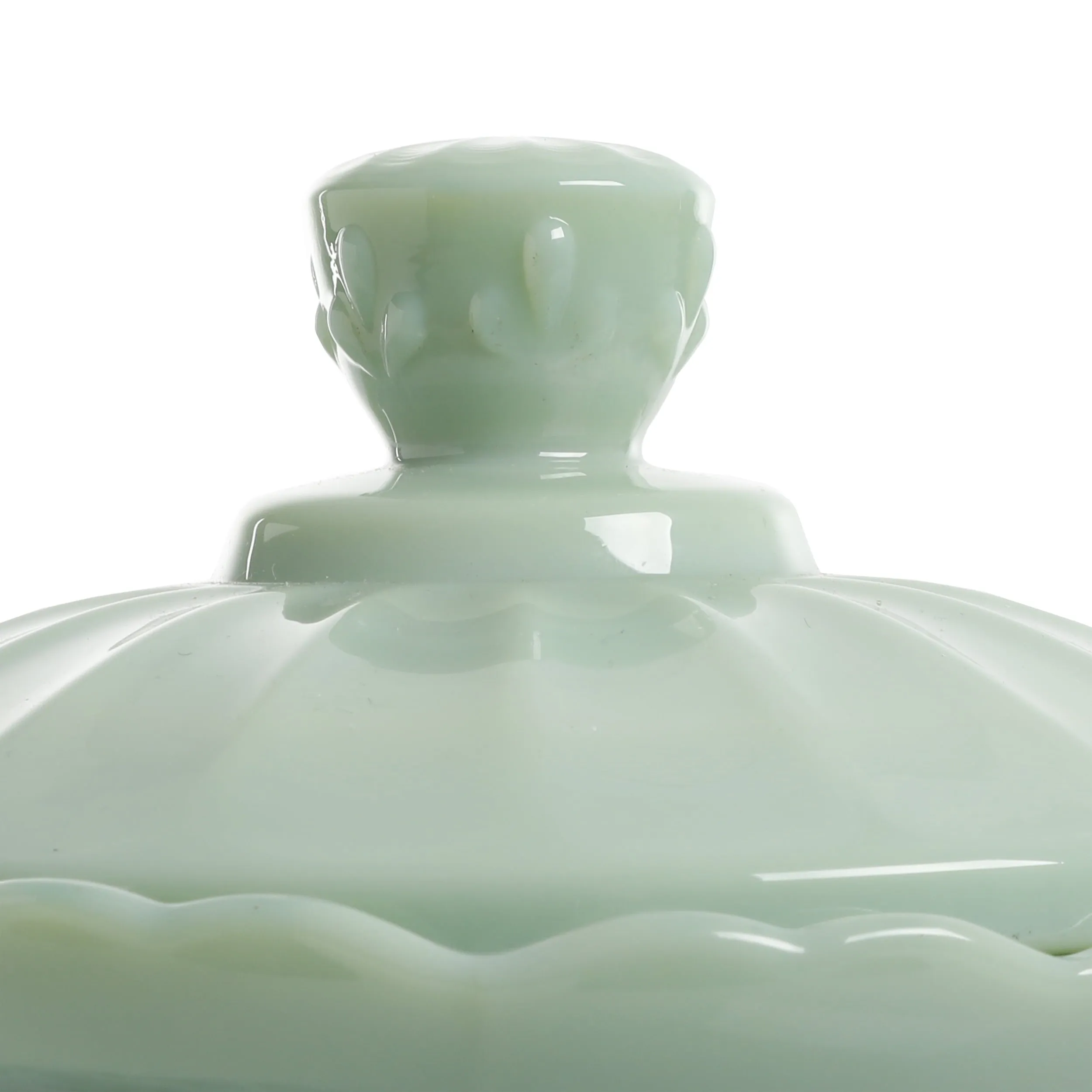 The Pioneer Woman Timeless Beauty 9.8-inch Jade Glass Cookie Jar