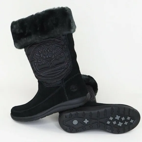 Timberland Hollyberry TL Pull-On Boots Winter Suede New