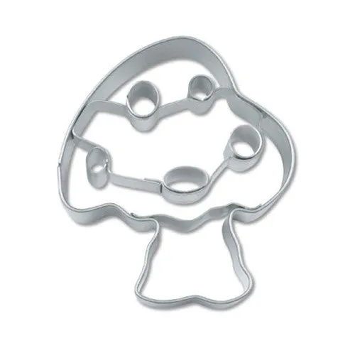 Toadstool Cookie Cutter with Embossed Detail 5cm