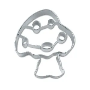 Toadstool Cookie Cutter with Embossed Detail 5cm