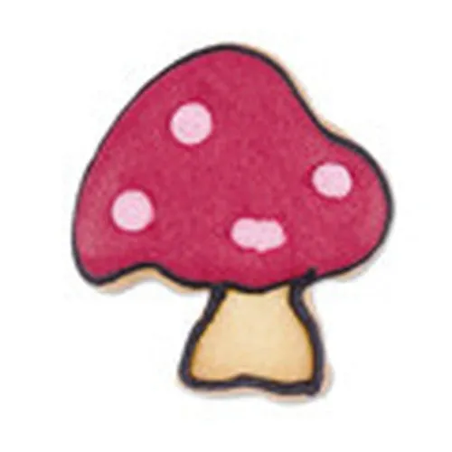 Toadstool Cookie Cutter with Embossed Detail 5cm
