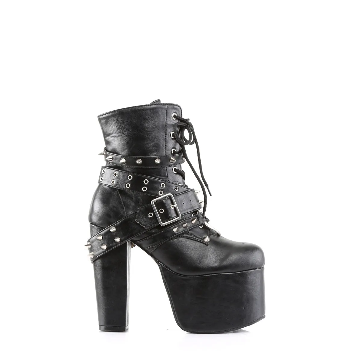 TORMENT-700  Black Vegan Leather