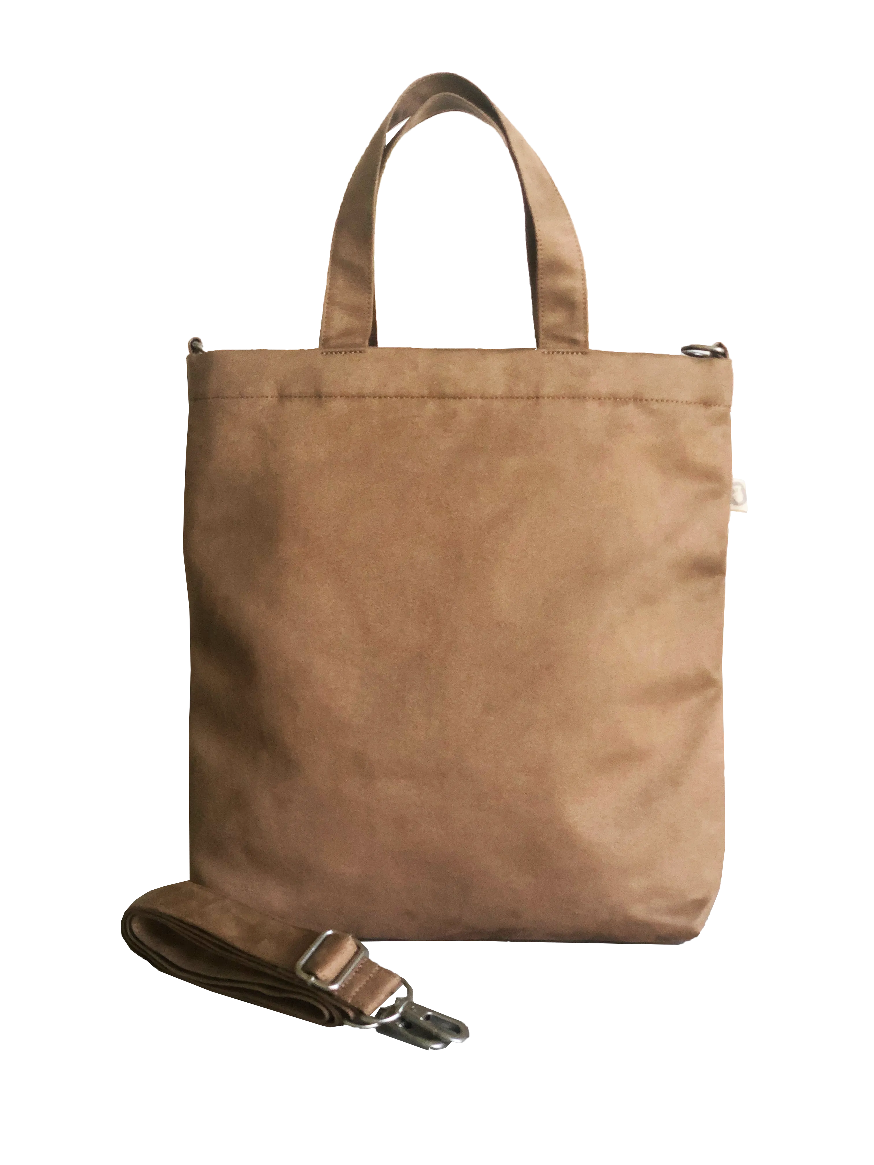Town Crossbody Bag: Mocha Vegan Suede