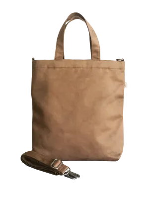 Town Crossbody Bag: Mocha Vegan Suede