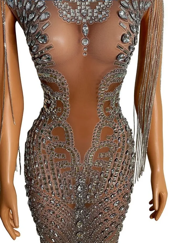 Transparent  Evening Dress