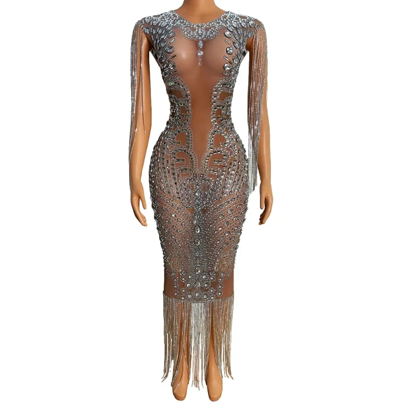 Transparent  Evening Dress