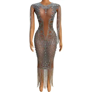 Transparent  Evening Dress