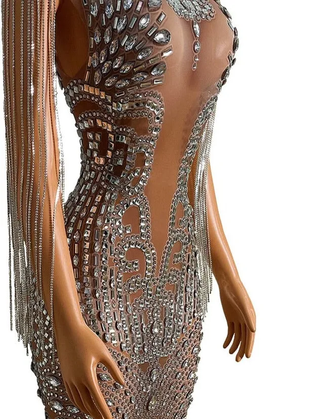 Transparent  Evening Dress