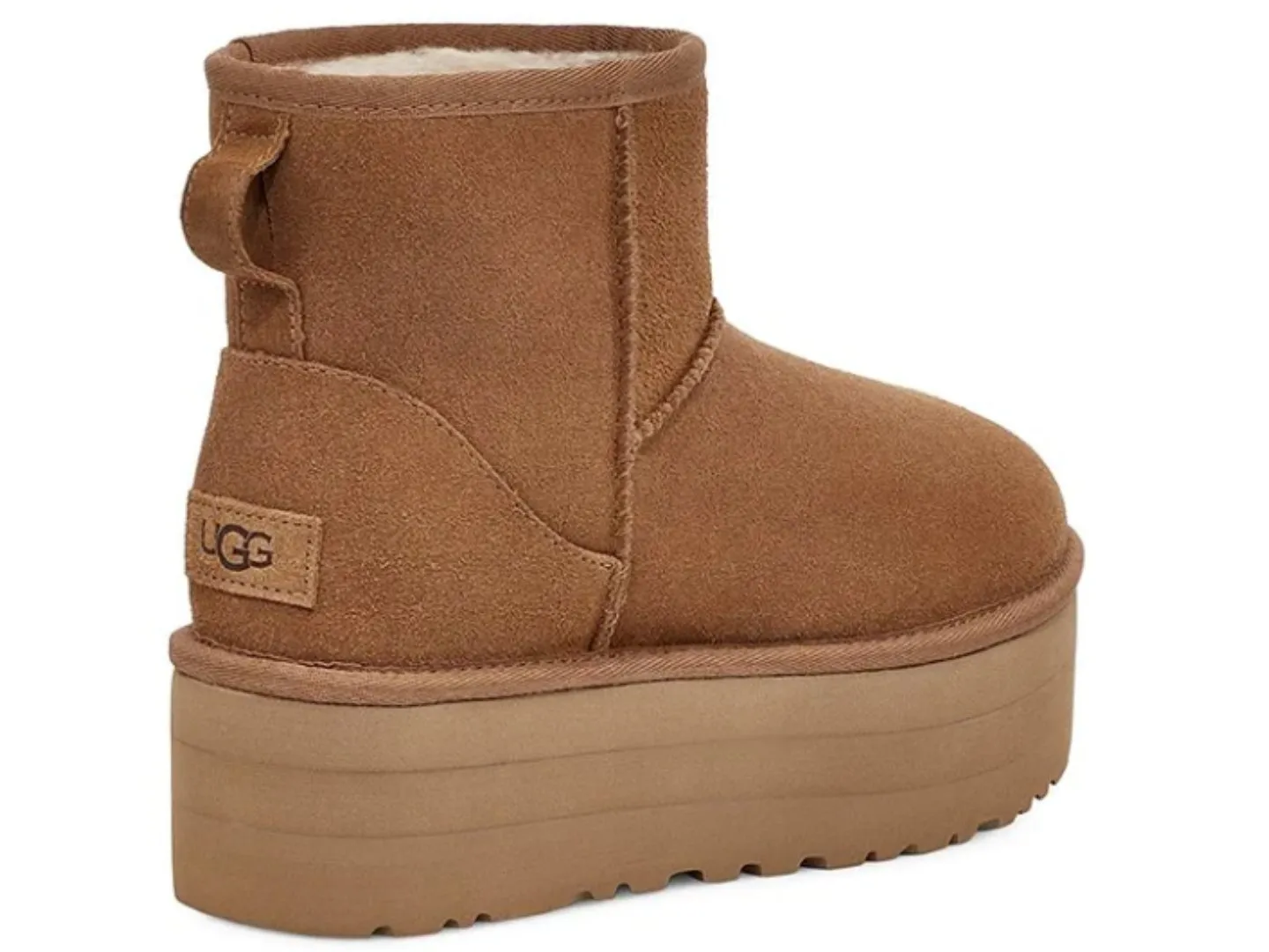 UGG: Classic Mini Platform in Chestnut