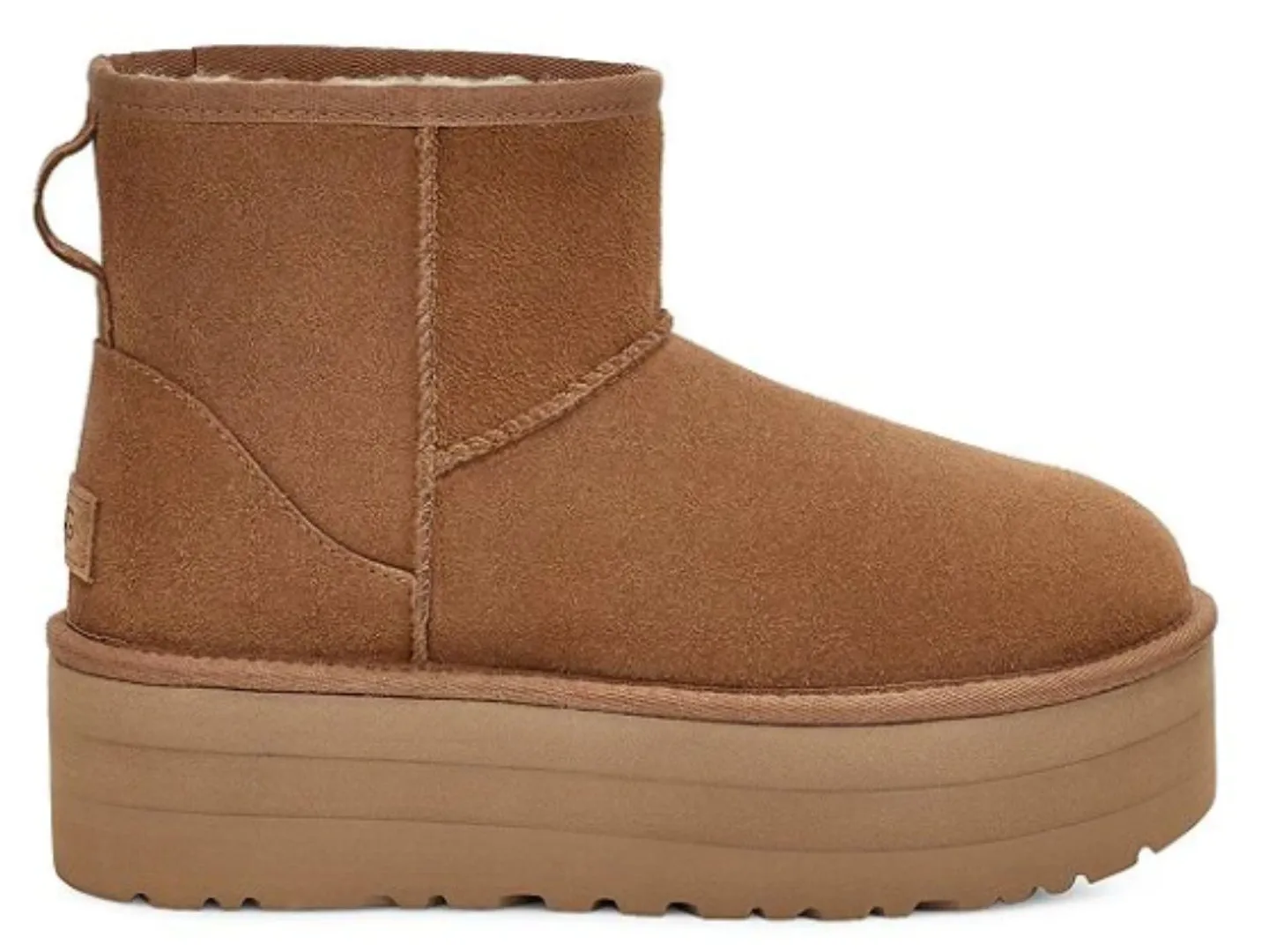 UGG: Classic Mini Platform in Chestnut