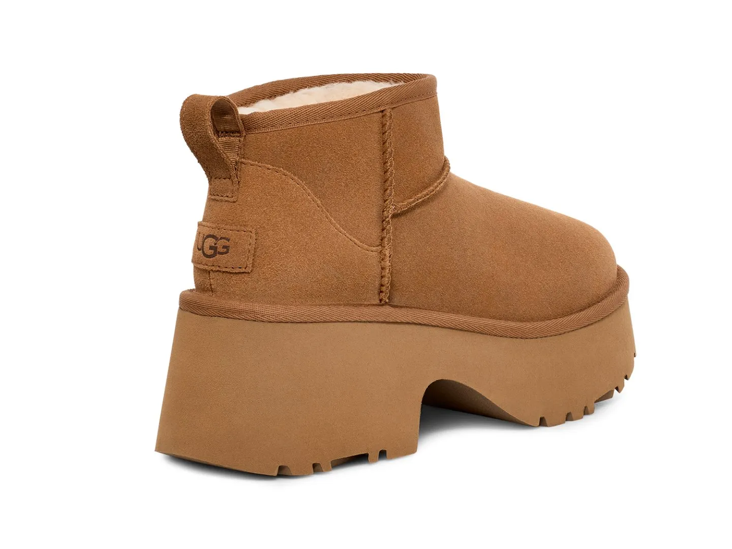 Ugg: Classic Ultra Mini New Heights in Chestnut