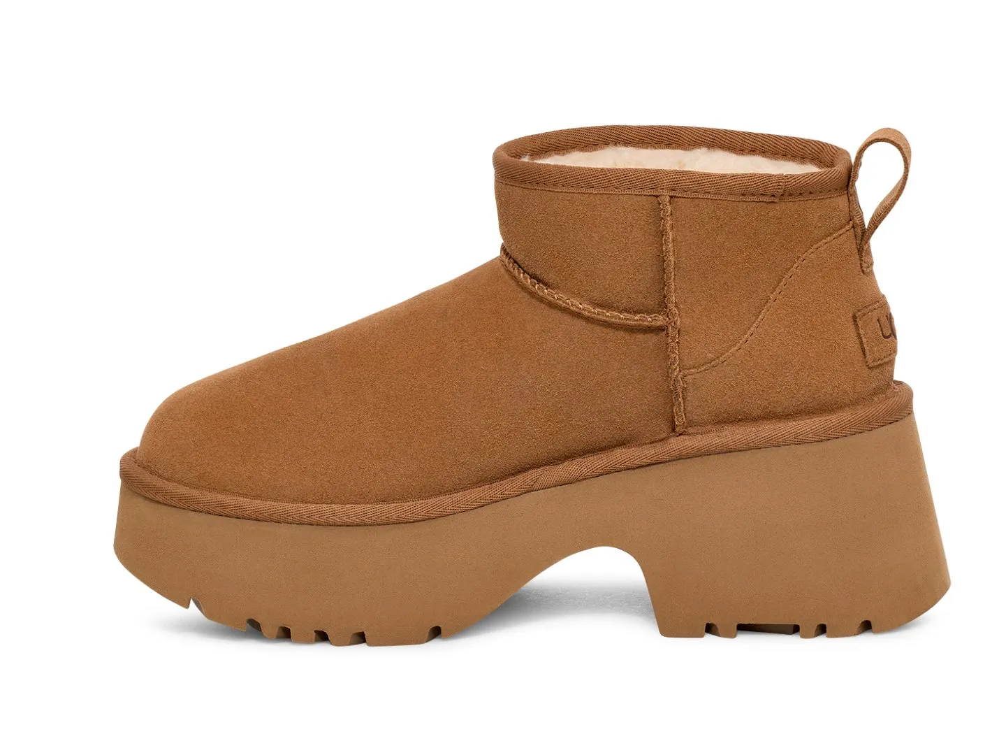 Ugg: Classic Ultra Mini New Heights in Chestnut