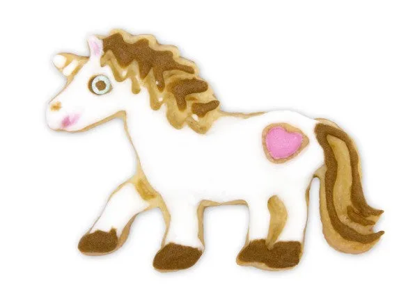 Unicorn Cookie Cutter Stamper with Ejector 7cm