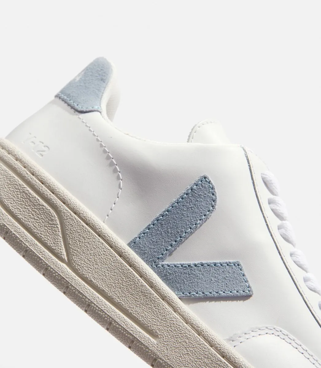 V-12 LEATHER WHITE STEEL