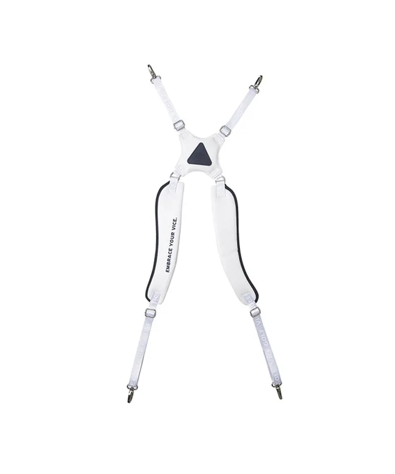 Vice Golf Atelier Pinstripe Stand Bag - White