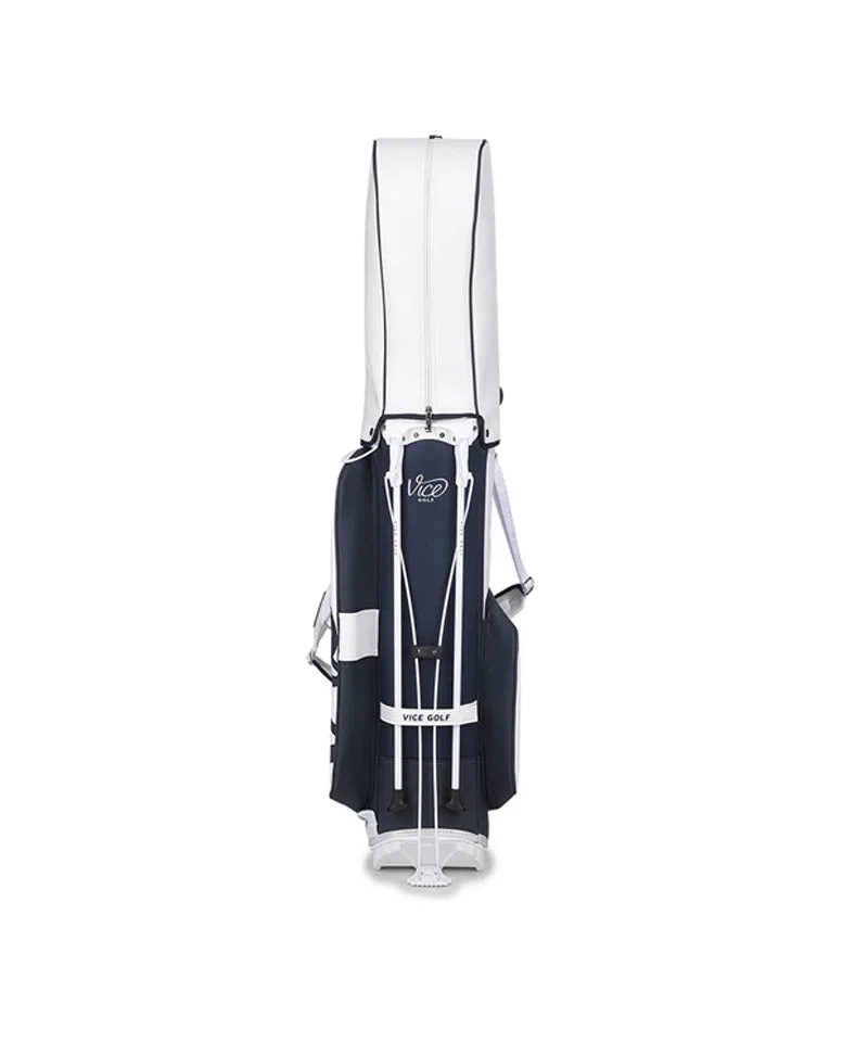 Vice Golf Atelier Pinstripe Stand Bag - White