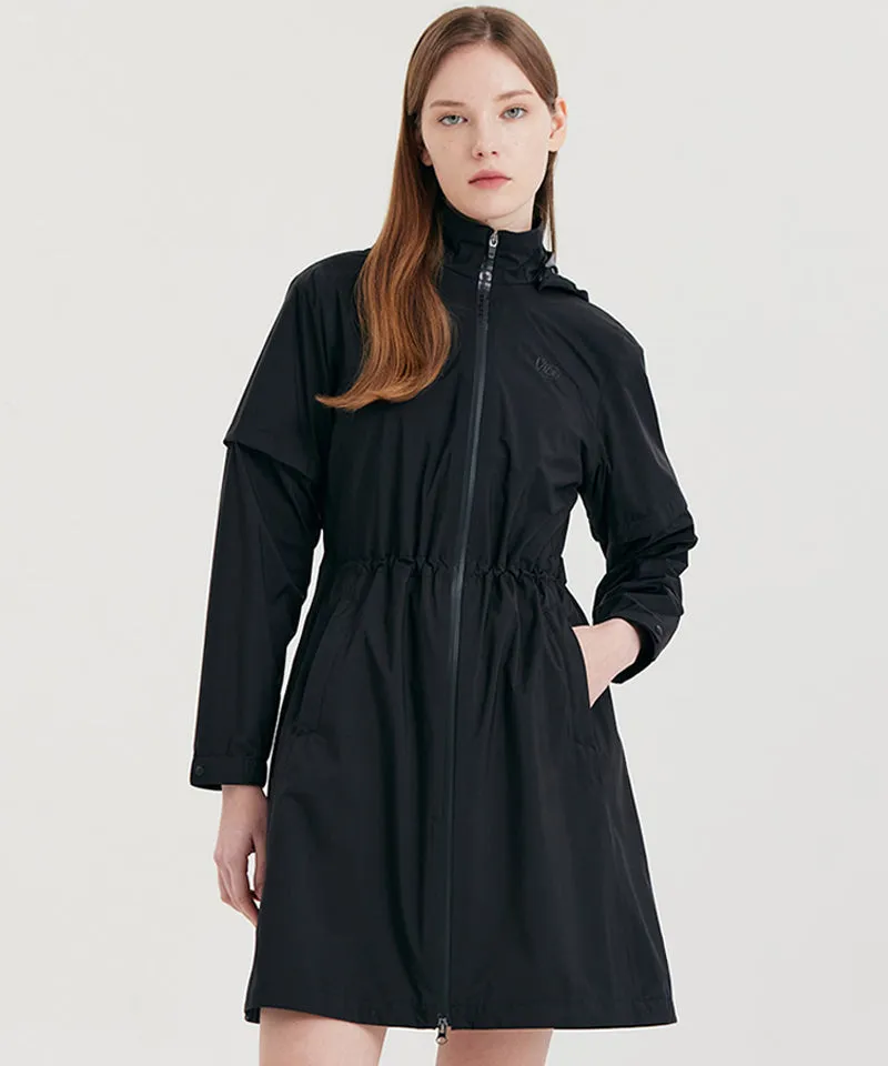 Vice Golf Atelier Women Long Rain JK - Black