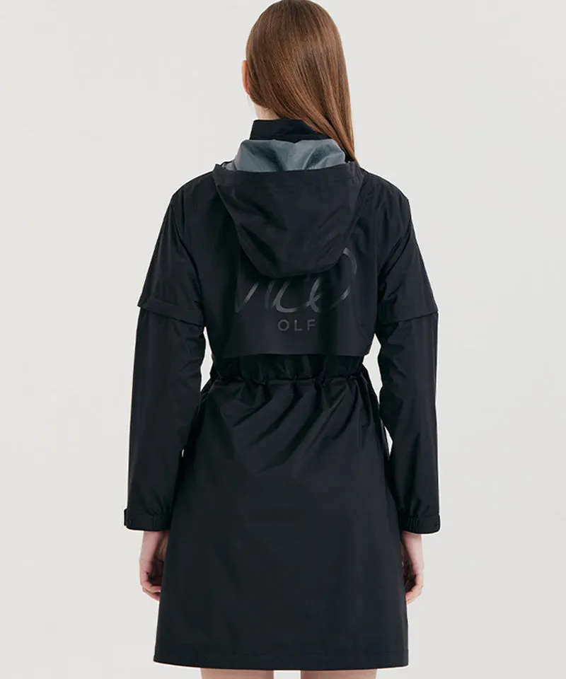Vice Golf Atelier Women Long Rain JK - Black