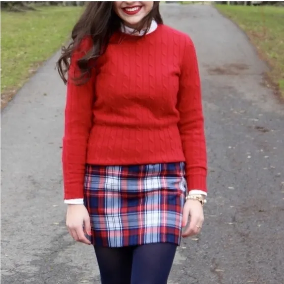 Vineyard Vines Brand New! Winter Wool Plaid Mini Skirt - Size 8 (NWT)