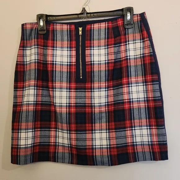 Vineyard Vines Brand New! Winter Wool Plaid Mini Skirt - Size 8 (NWT)