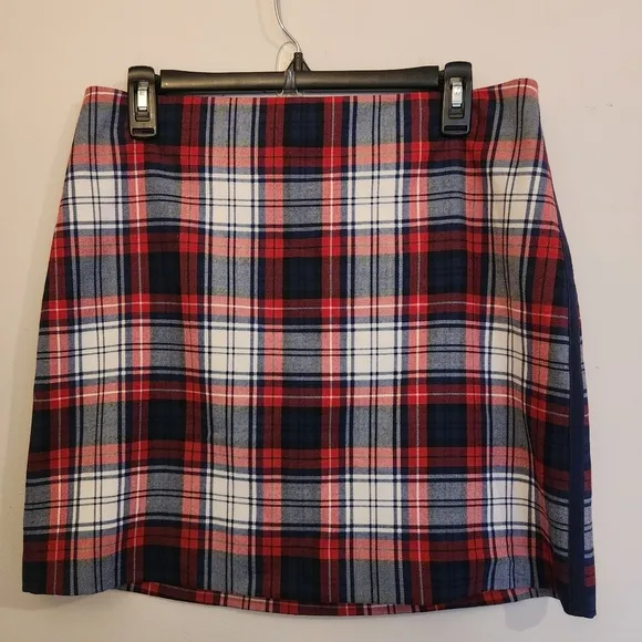 Vineyard Vines Brand New! Winter Wool Plaid Mini Skirt - Size 8 (NWT)