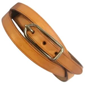Vintage Hermes brown leather and silver buckle bracelet. Classic and casual jewelry from Hermes. 050407r11