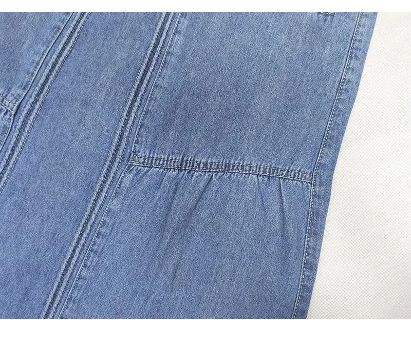 Vita Denim Maxi Skirt