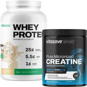 Vitasave Sport Bundle (Whey-Vanilla   Creatine)