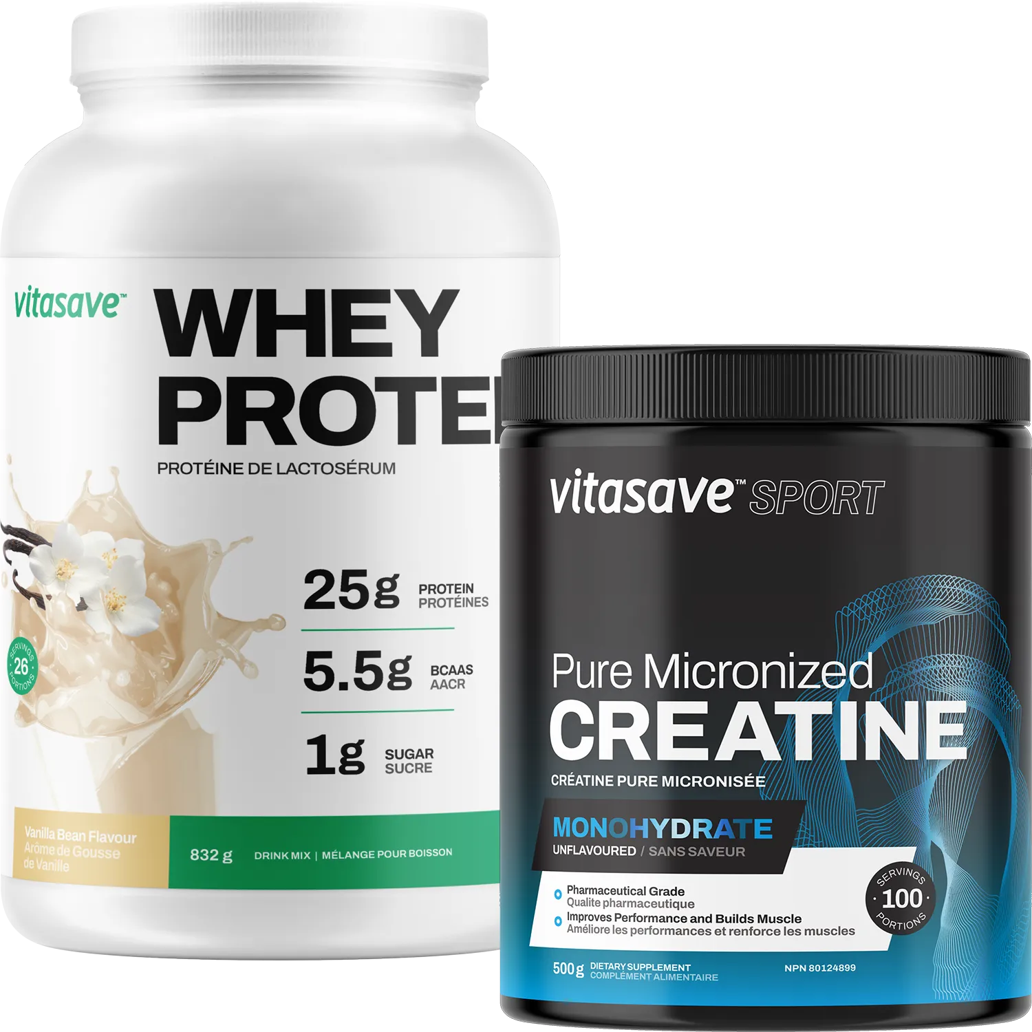 Vitasave Sport Bundle (Whey-Vanilla   Creatine)