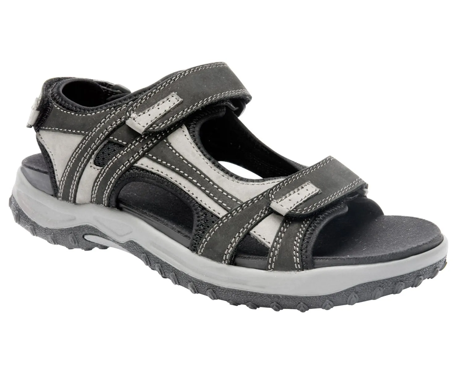 WARREN Black/Grey Nubuck