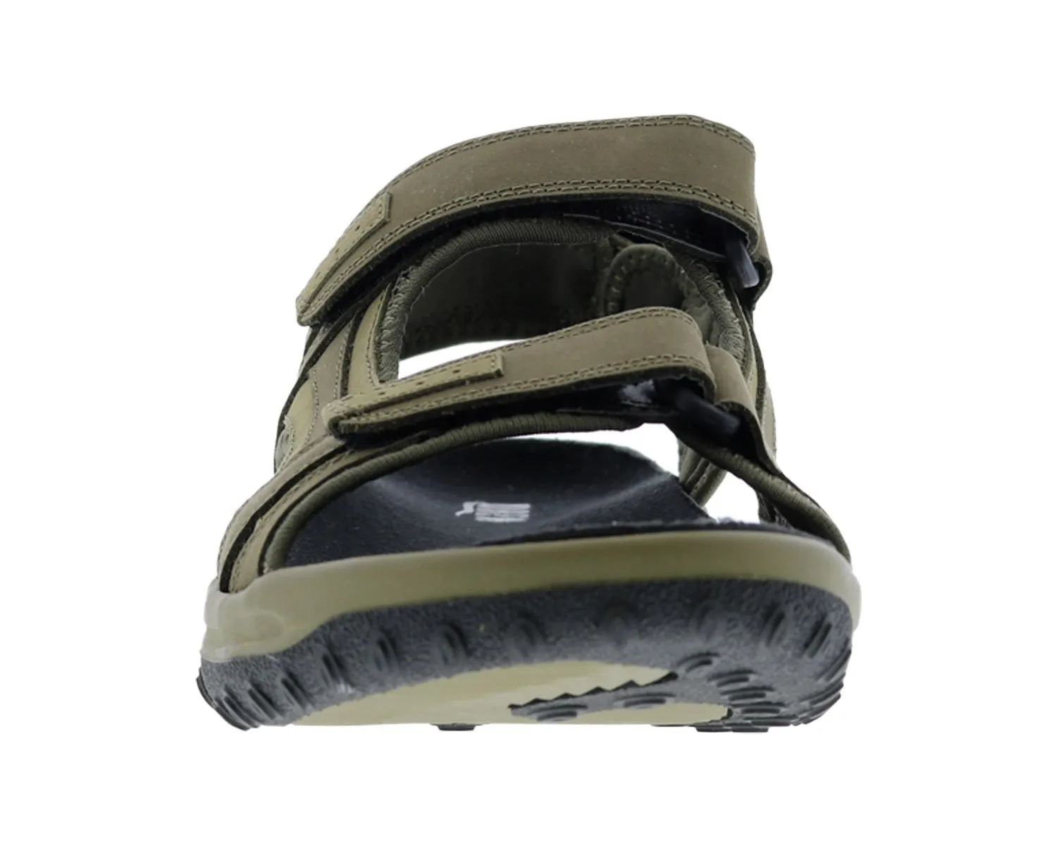 WARREN Olive Leather/Stretch
