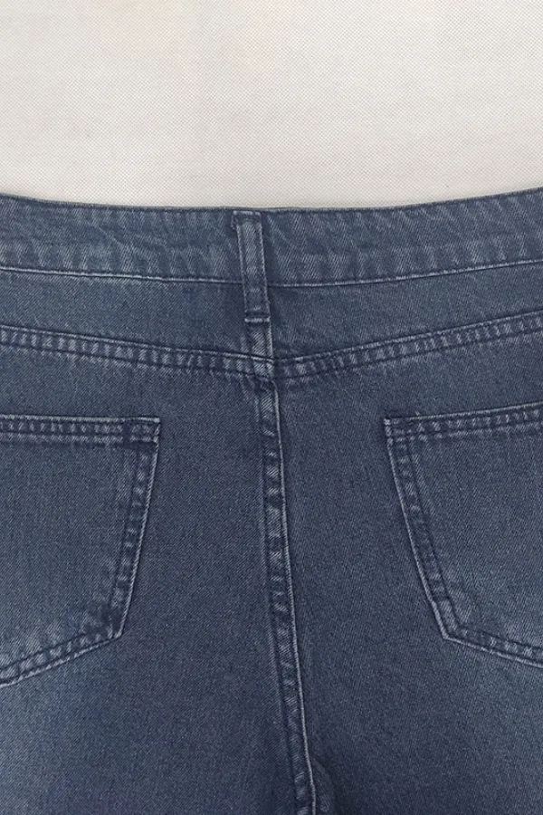 Washed Basic Denim Jeans