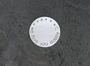 We love you daddy aluminum golf ball marker - gifts for Dad