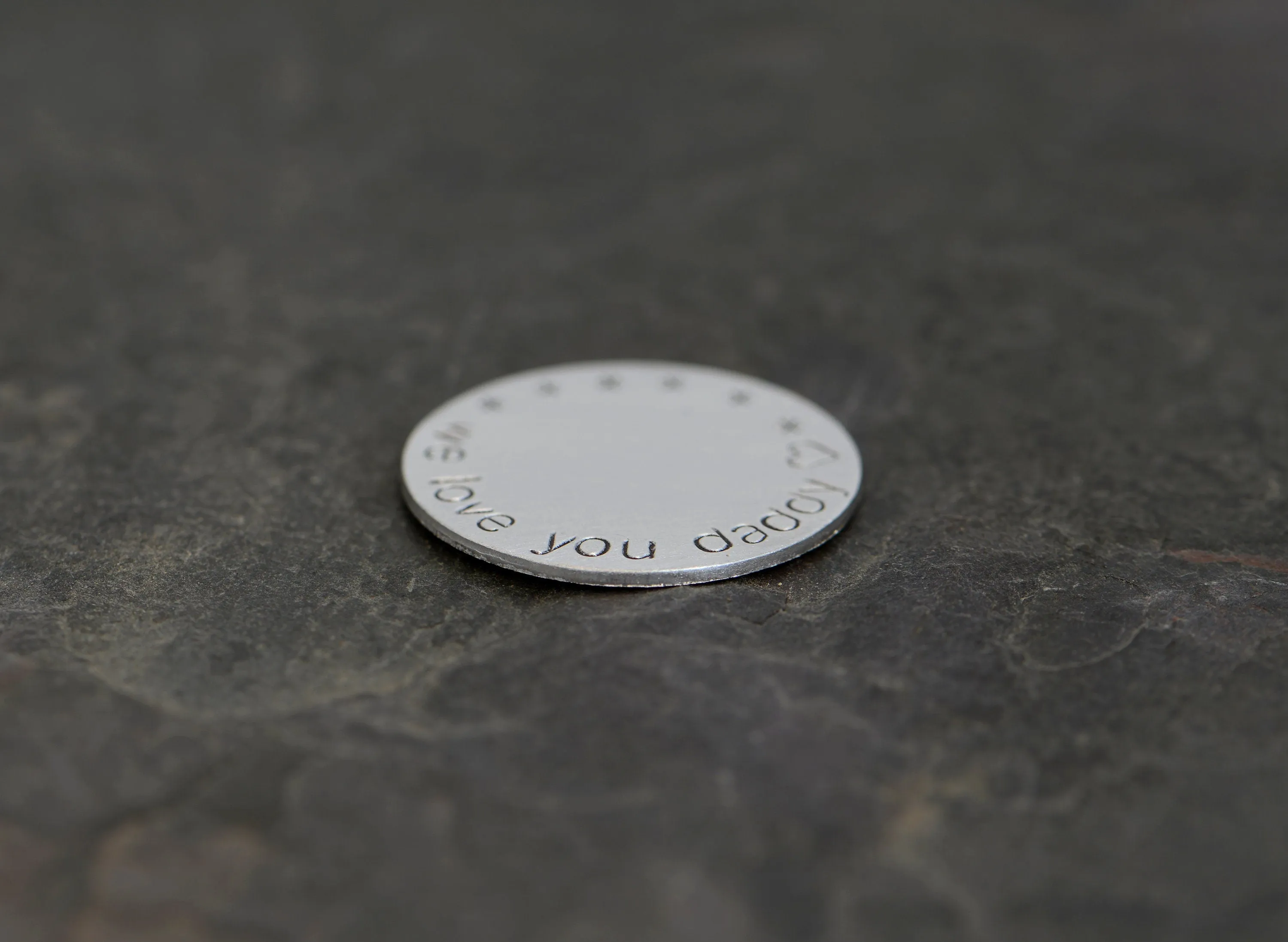 We love you daddy aluminum golf ball marker - gifts for Dad