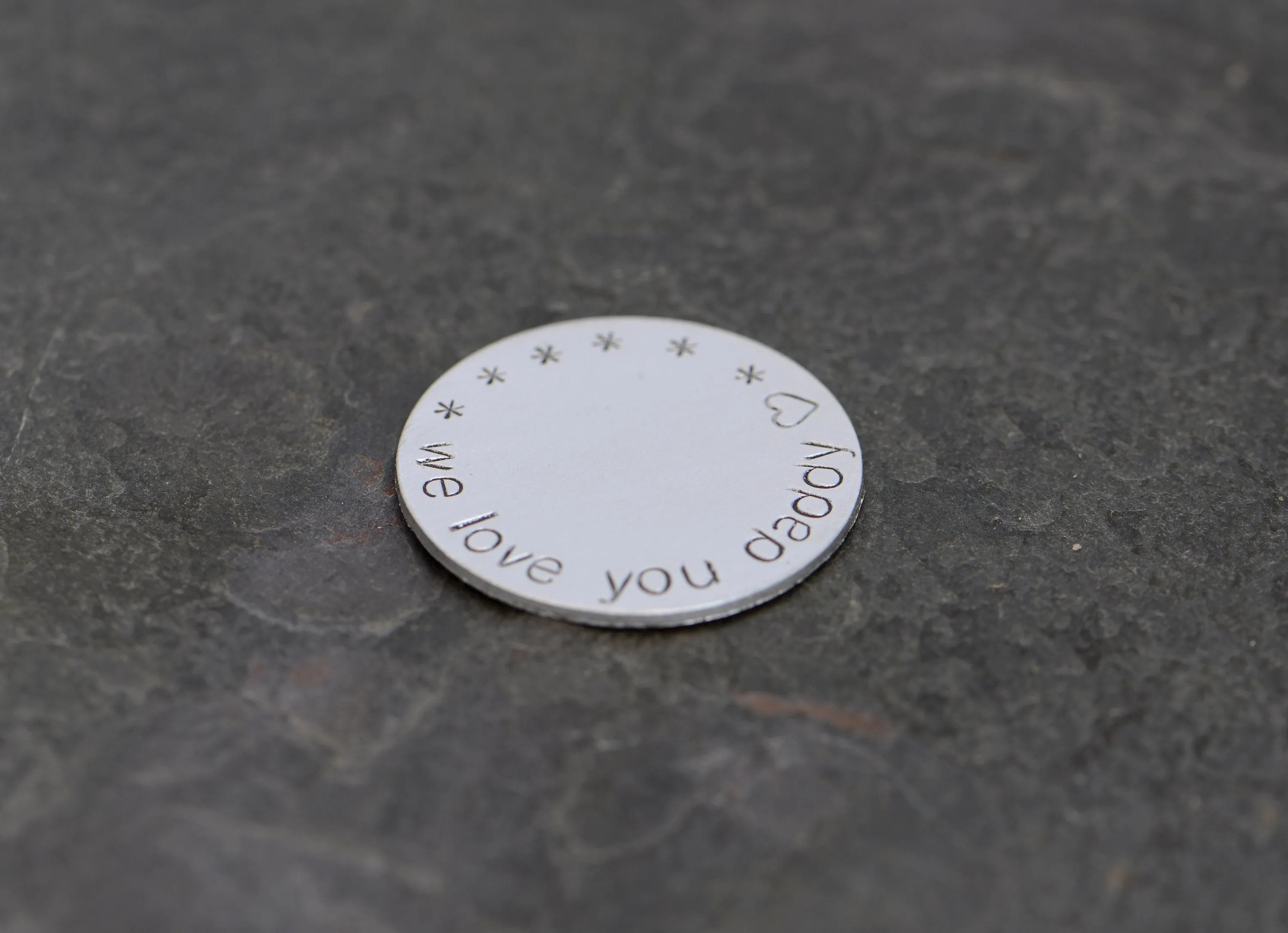 We love you daddy aluminum golf ball marker - gifts for Dad