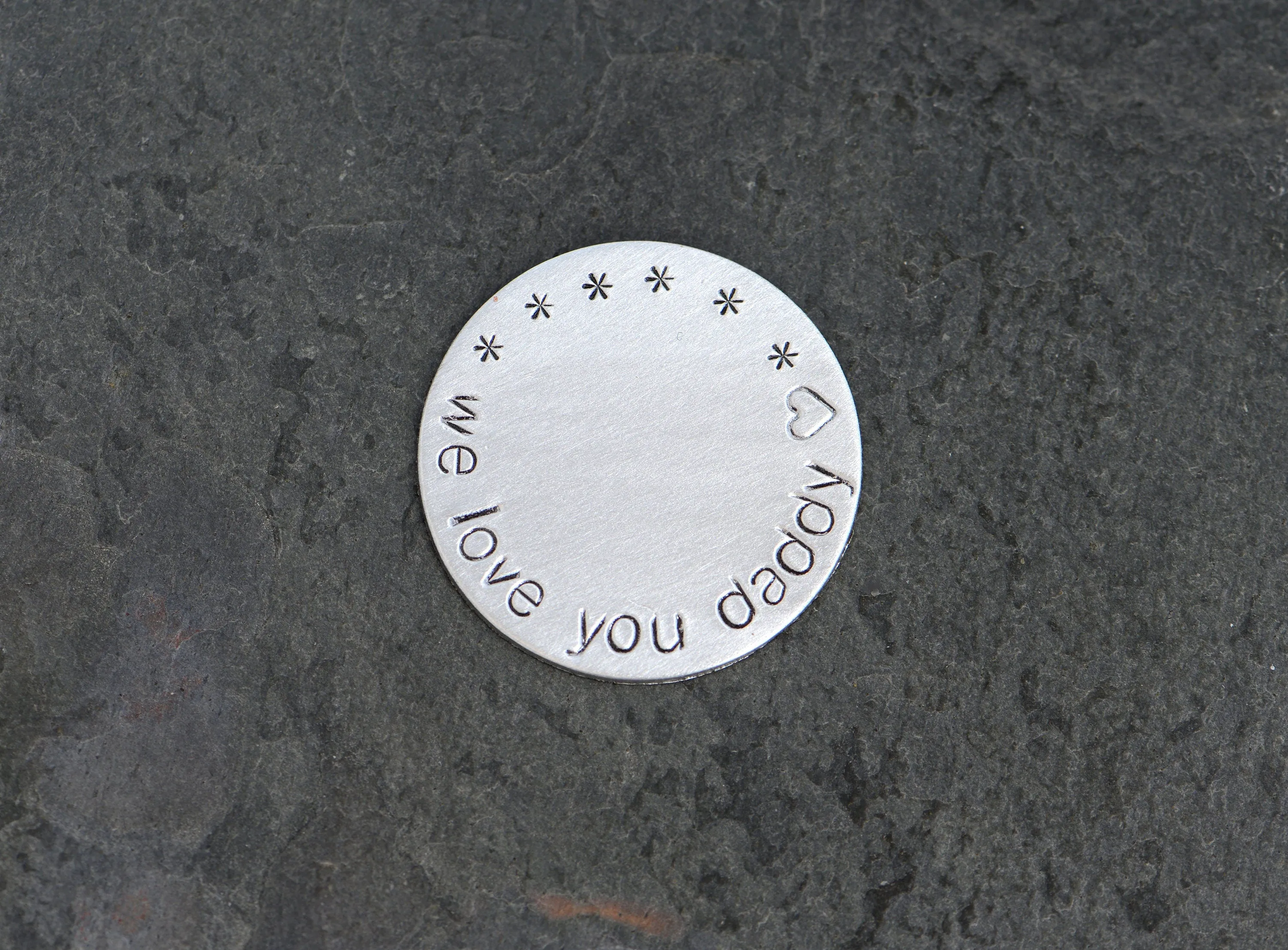 We love you daddy aluminum golf ball marker - gifts for Dad
