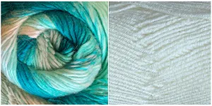 WHITE   RAPSODY IN BLUE Embossed Natura Gloves KIT