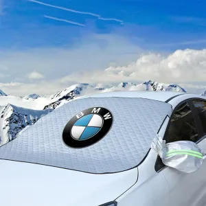 Windshield Cover for Ice and Snow, Custom fit for car, Magnetic Windshield Cover, Water, Heat & Sag-Proof Car Windshield Snow Cover, Mirror Protector Windproof Sunshade Cover