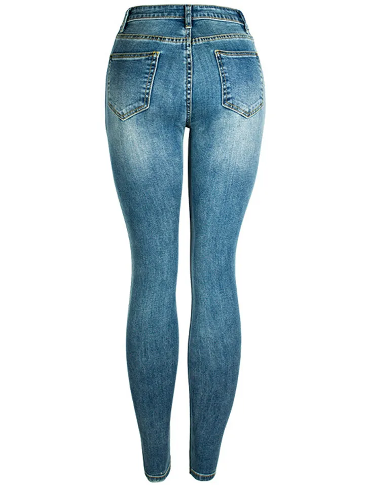 Women's Classic Style Casual Slim Fit Denim Jeans