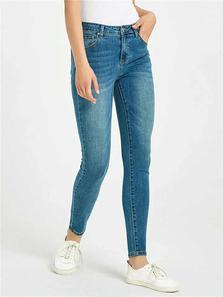 Women's Classic Style Casual Slim Fit Denim Jeans