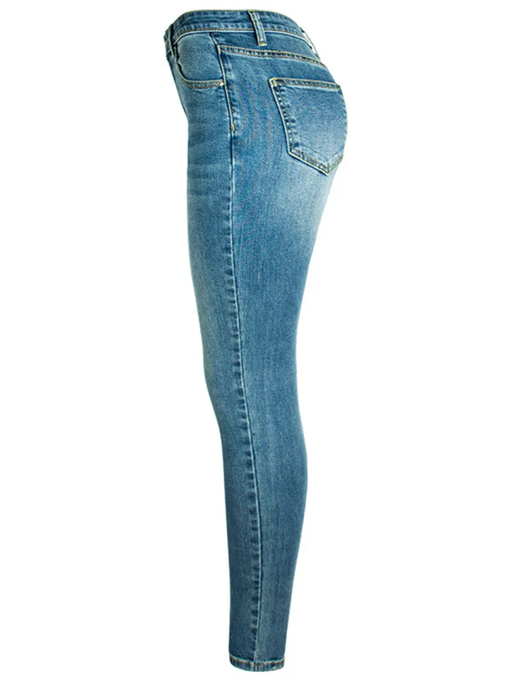 Women's Classic Style Casual Slim Fit Denim Jeans