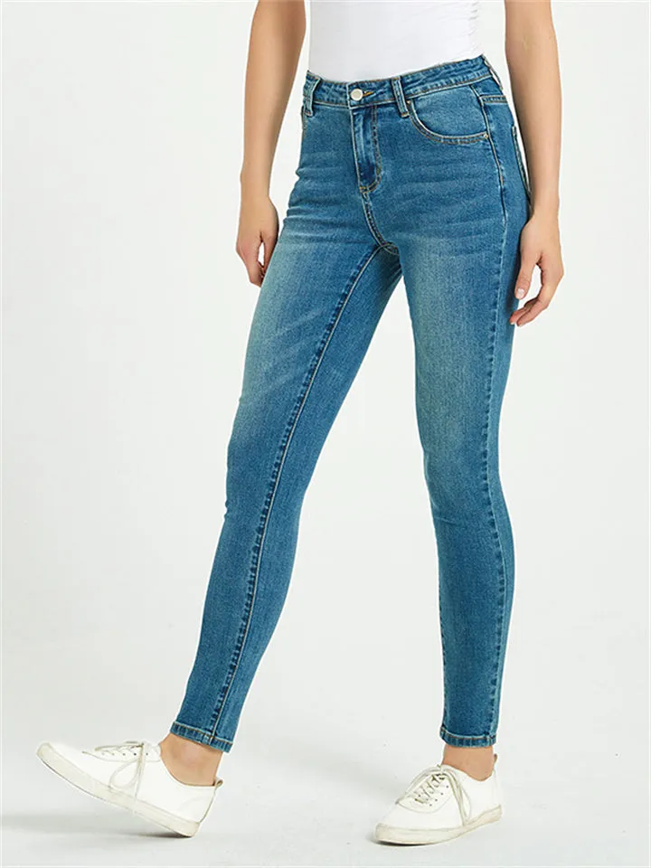 Women's Classic Style Casual Slim Fit Denim Jeans