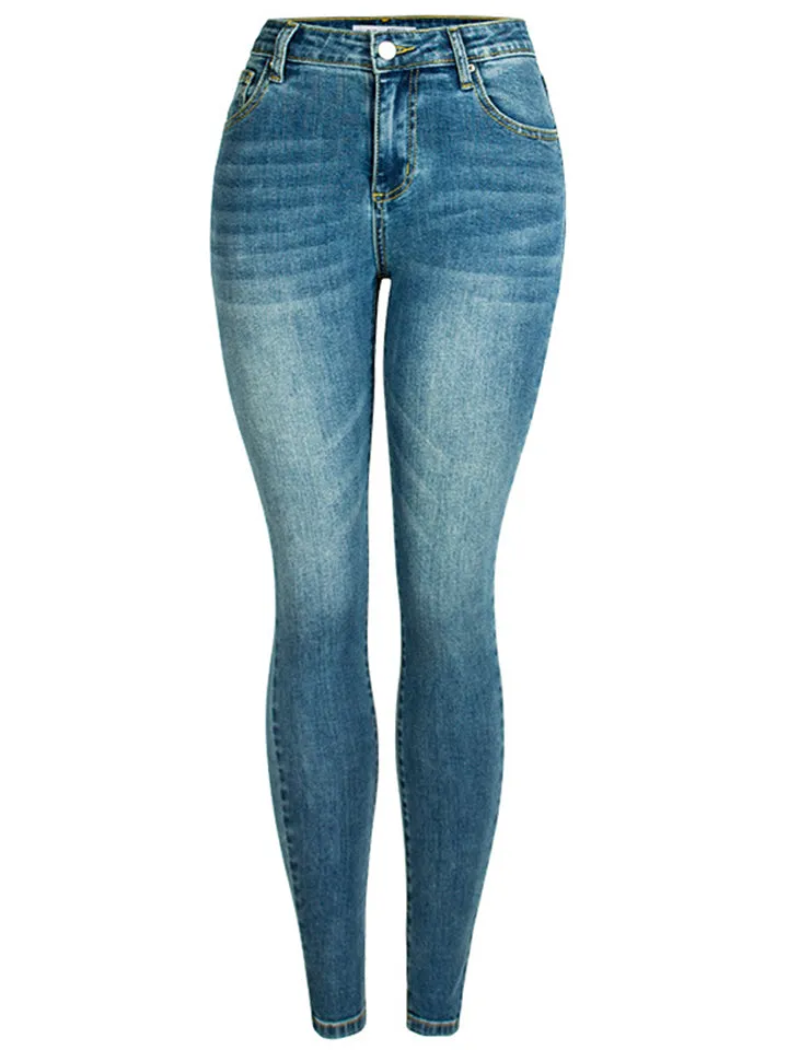 Women's Classic Style Casual Slim Fit Denim Jeans